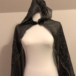 Sparkly Spiderweb Cape